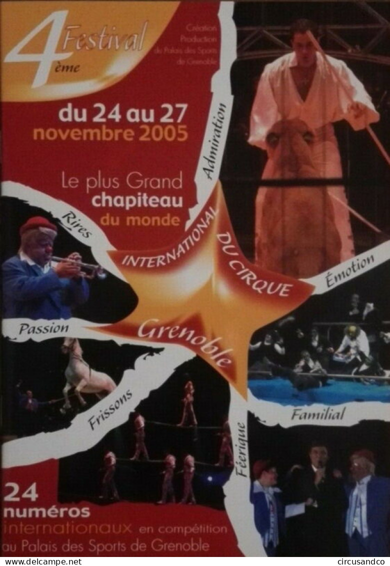 Programme 4ème Festival International Du Cirque De Grenoble 2005 - Collezioni