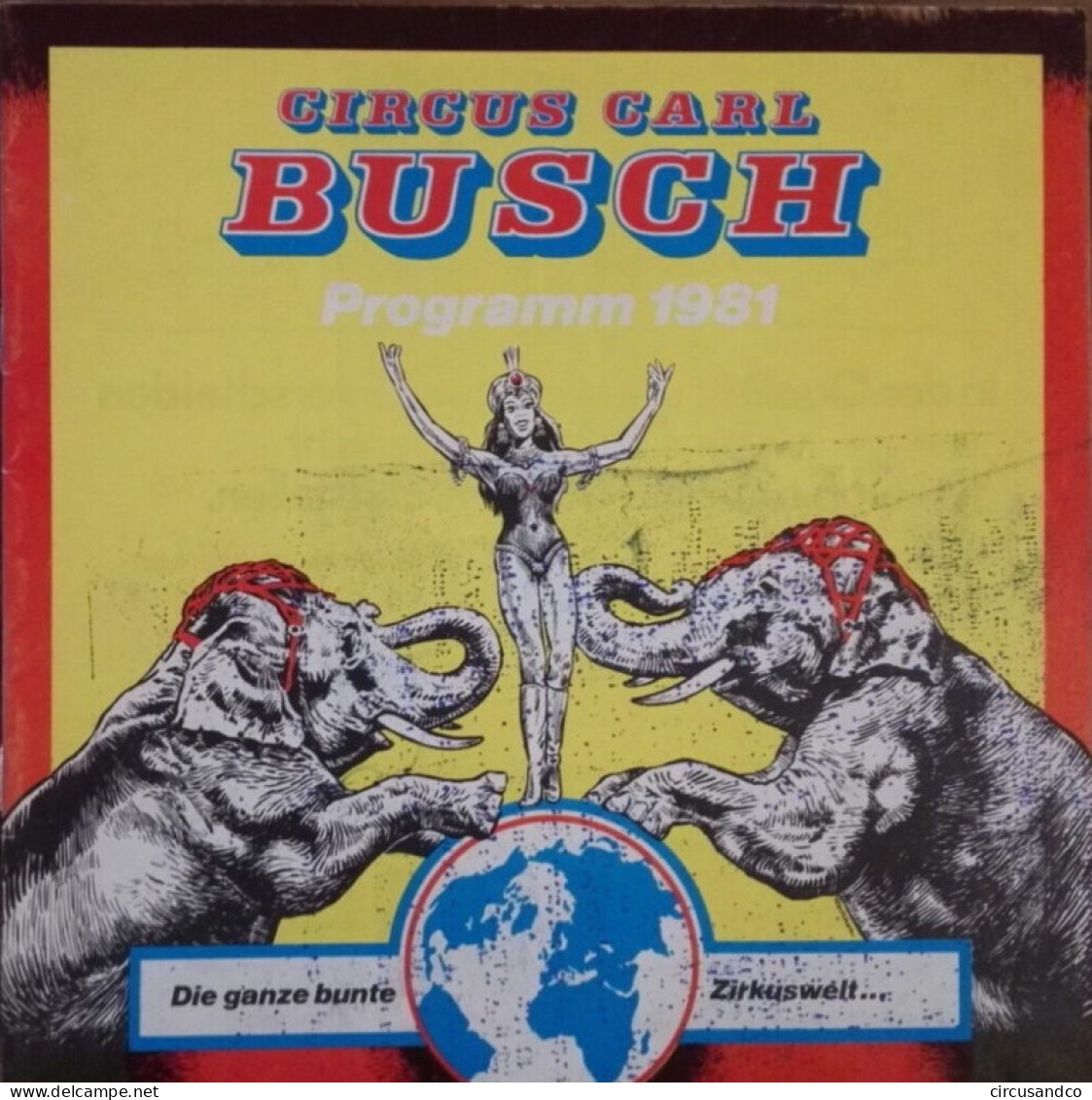 Programme Circus Carl Busch 1981 - Collezioni