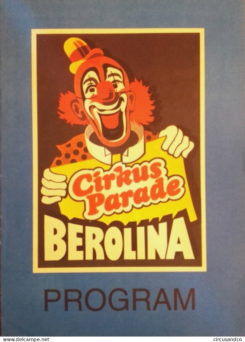Programme Cirkus Berolina 1989 - Tournée Tchécoslovaquie - Collezioni