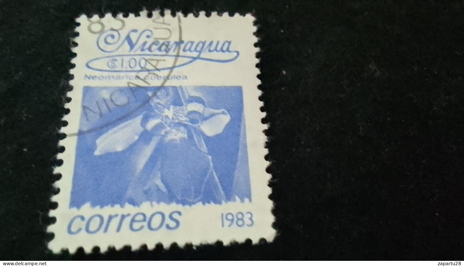 NİARAGUA-1983    1   CORD     DAMGALI - Nicaragua