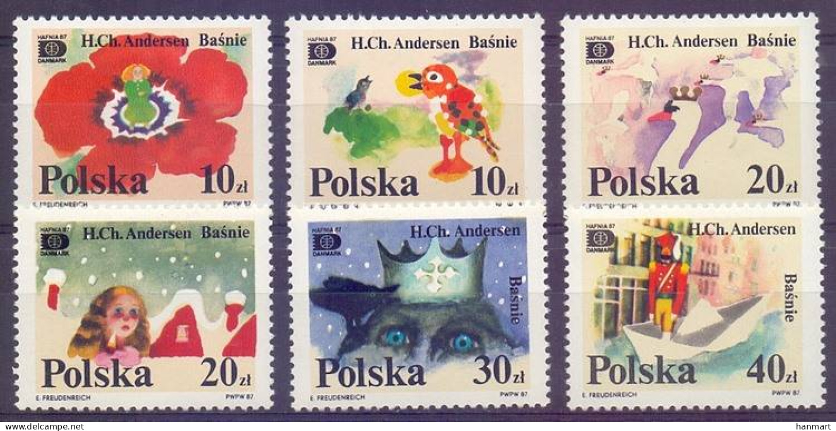 Poland 1987 Mi 3125-3130 Fi 2977-2982 MNH  (ZE4 PLD3125-3130) - Fairy Tales, Popular Stories & Legends