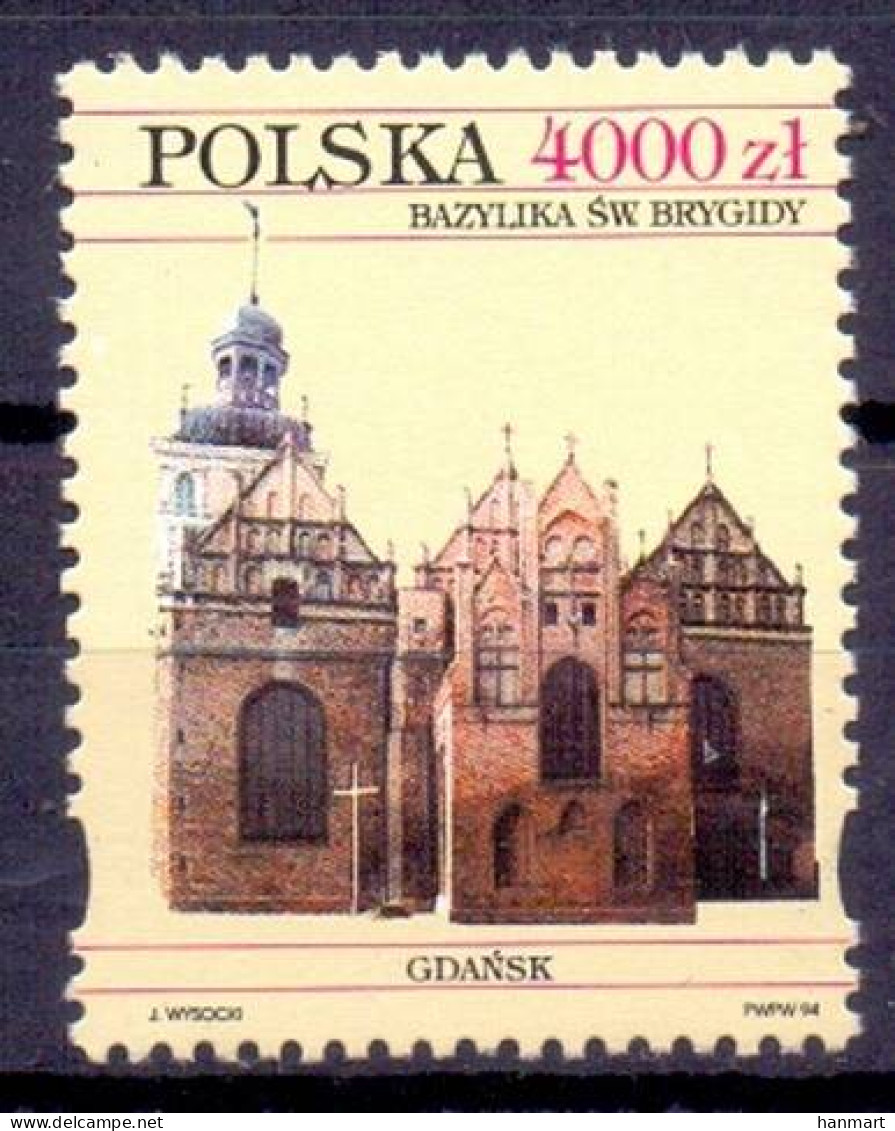 Poland 1994 Mi 3502 Fi 3354 MNH  (ZE4 PLD3502) - Kirchen U. Kathedralen