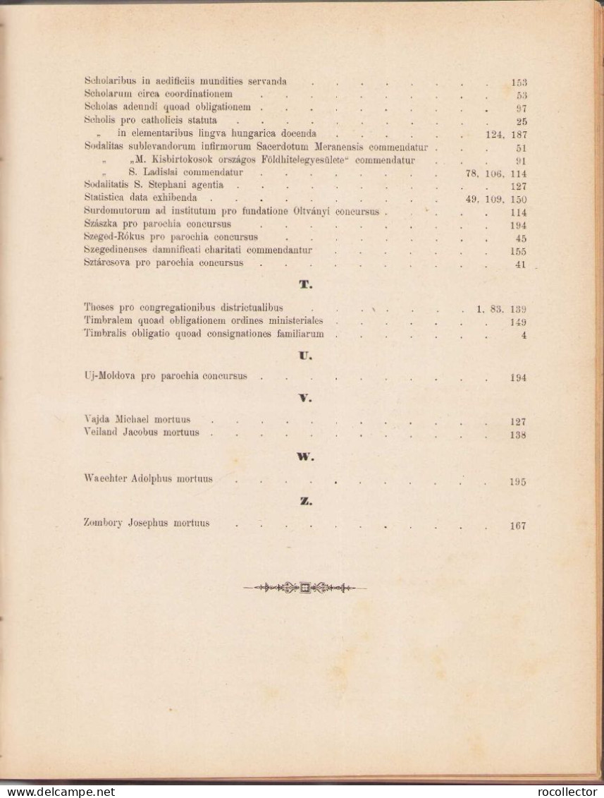 Ordines circulares ad venerabilem clerum almae diocesis Csanádiensis de anno 1873, 1874-1876, 1877-1878, 1880 Temesvar