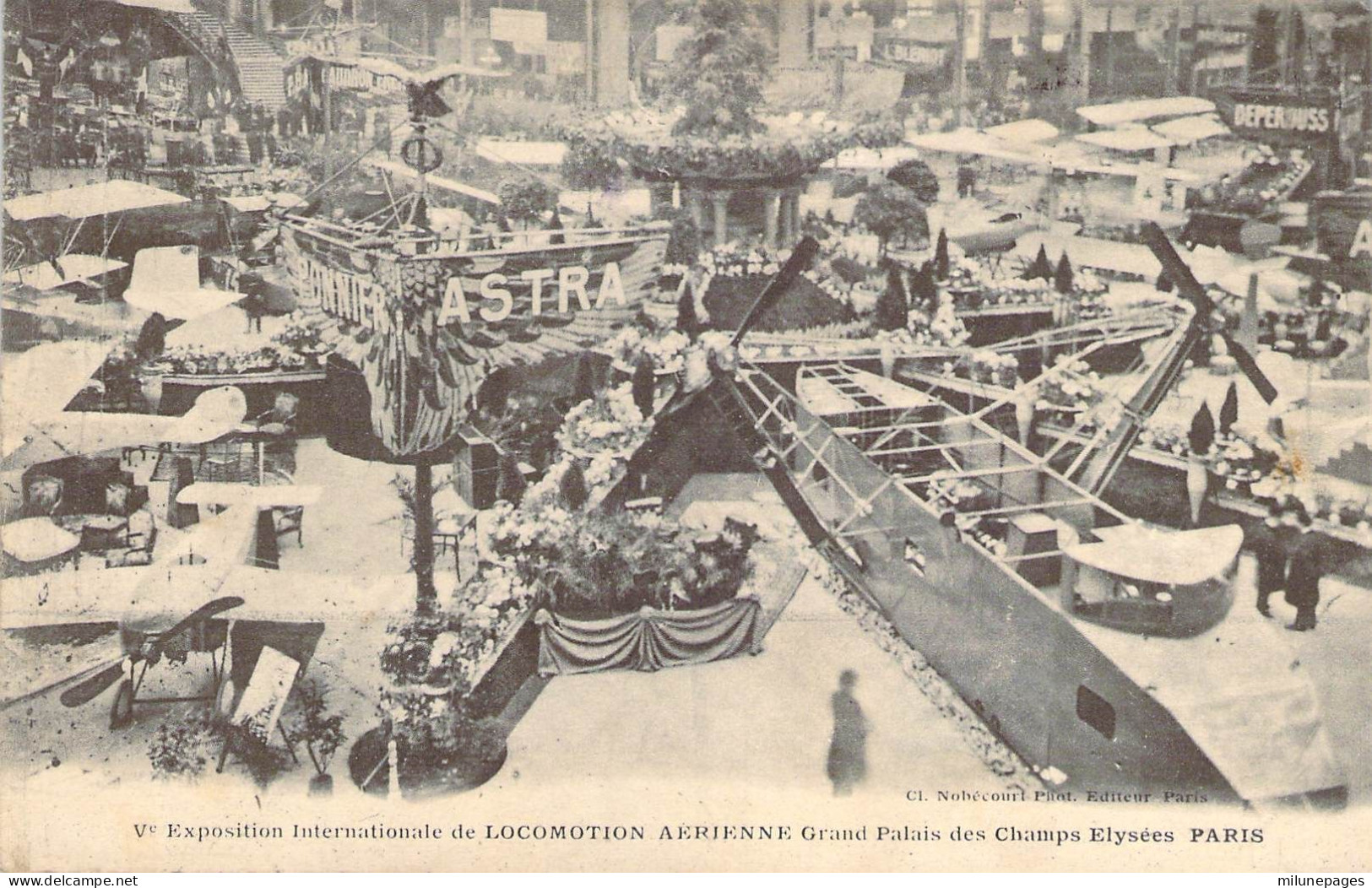 Vème Exposition Internationale De Locomotion Aérienne Grand Palais à Paris Stand Astra Décembre 1913 - Reuniones