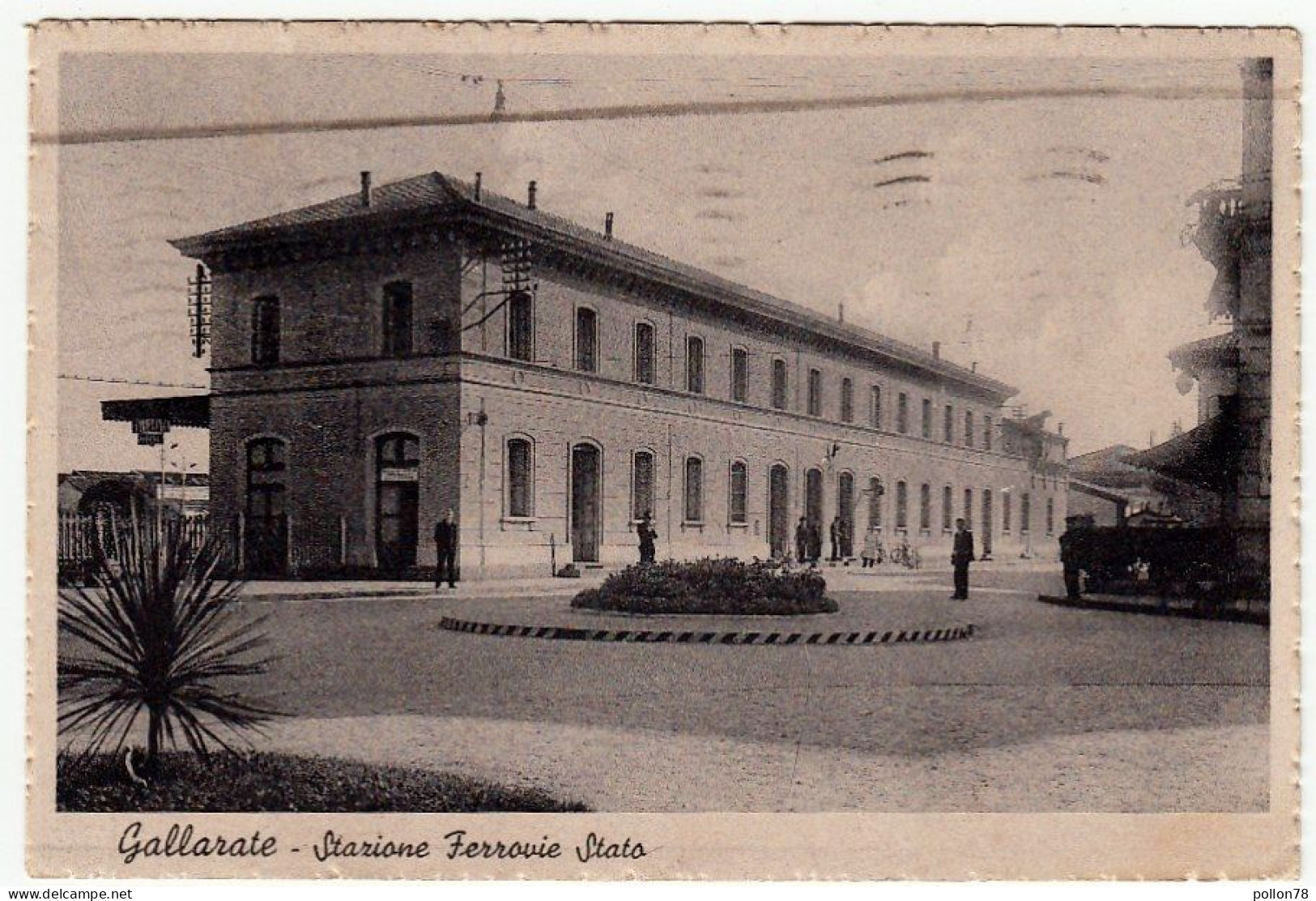 GALLARATE - STAZIONE FERROVIE DELLO STATO - VARESE - 1939 - Vedi Retro - Gares - Sans Trains