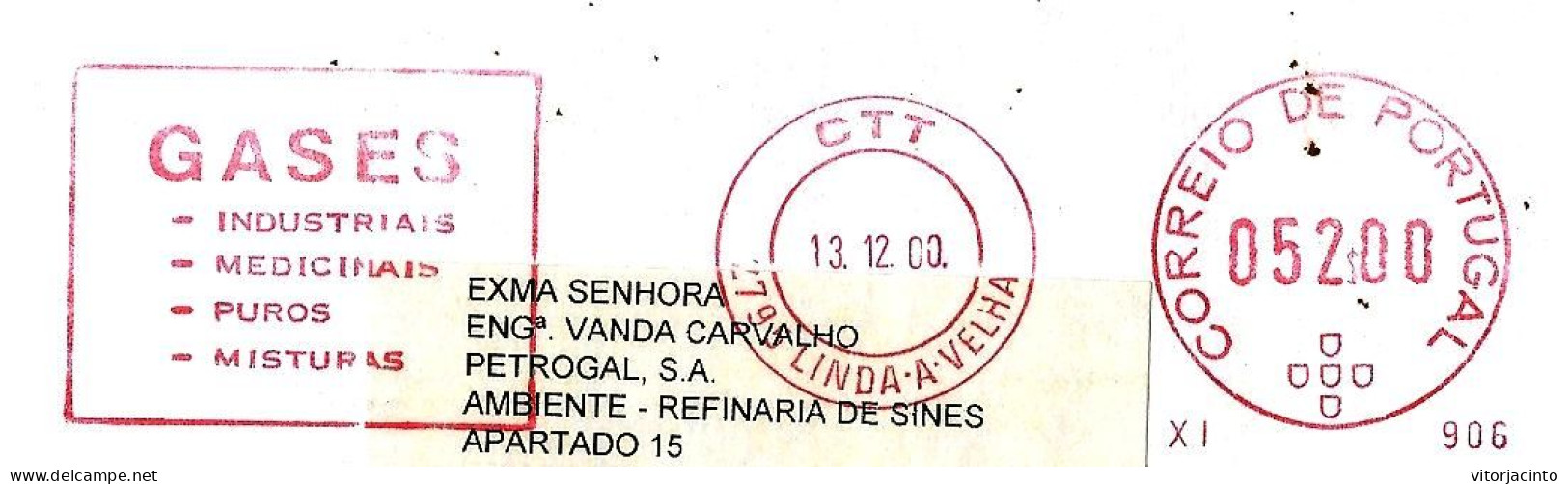 PORTUGAL - Mechanical Franchising With Advertising (AIR LIQUIDE - Gases) - Briefe U. Dokumente