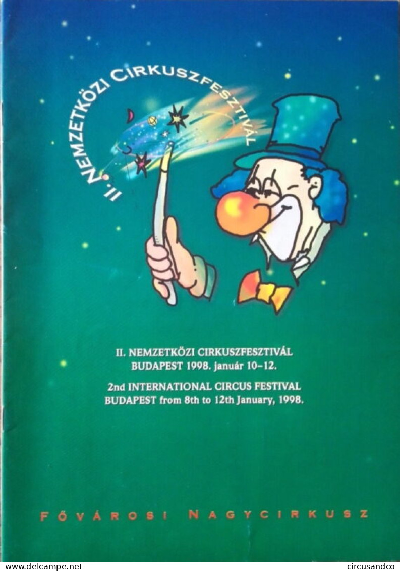 Programme 2e Festival International Du Cirque De Budapest 1998 - Collezioni