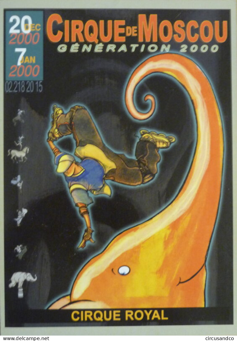Programme Cirque De Moscou 2000 - Bruxelles - Collezioni