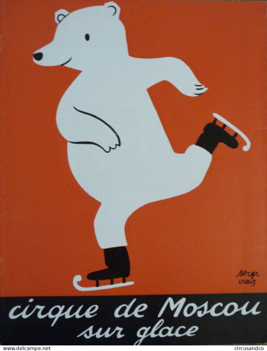 Programme Cirque De Moscou Sur Glace 1966 - Bruxelles - Collezioni