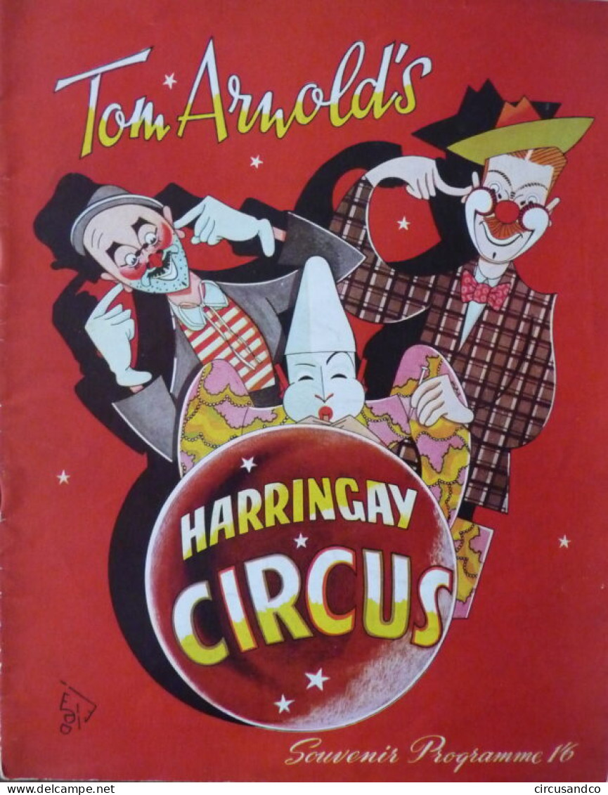 Programme Tom Arnold's Harringay Circus 1949 - 1950 - Collezioni