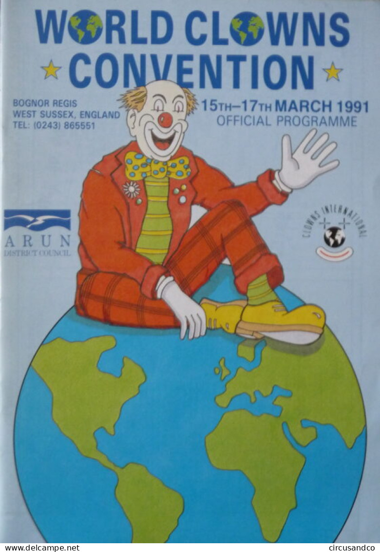 Programme Circus World Clowns Convention 1991 - Collezioni