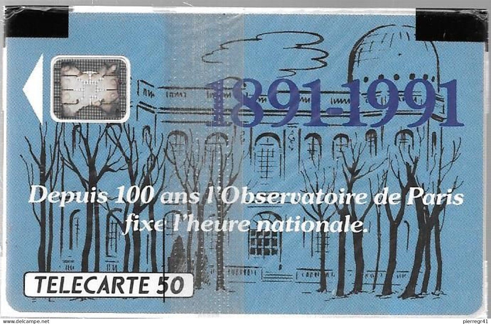 CARTE²-50U-PUCE -F 175.510-SC4-Trou 6-HORLOGE PARLANTE-V°5 N°Pe30180-NSB- TBE- - 1991