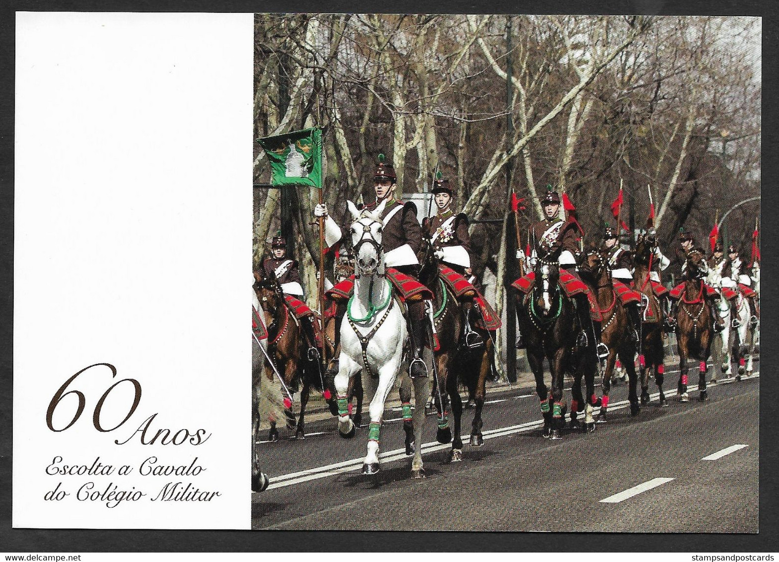 Portugal  Escorte à Cheval Du Collège Militaire Entier Postal 2019 Stationery Military College Horse Escort - Ganzsachen