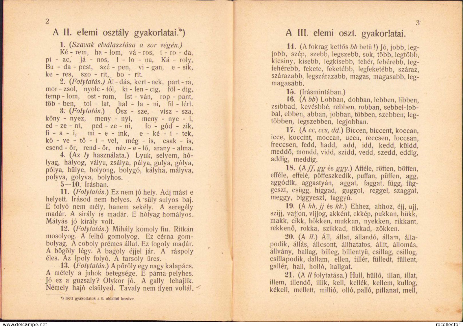 Szépirási és Helyesirási Gyakorlókönyv Az Elemi Népiskola II-IV Osztályai Számára Irta Vaday József Nagyvárad 264SP - Livres Anciens