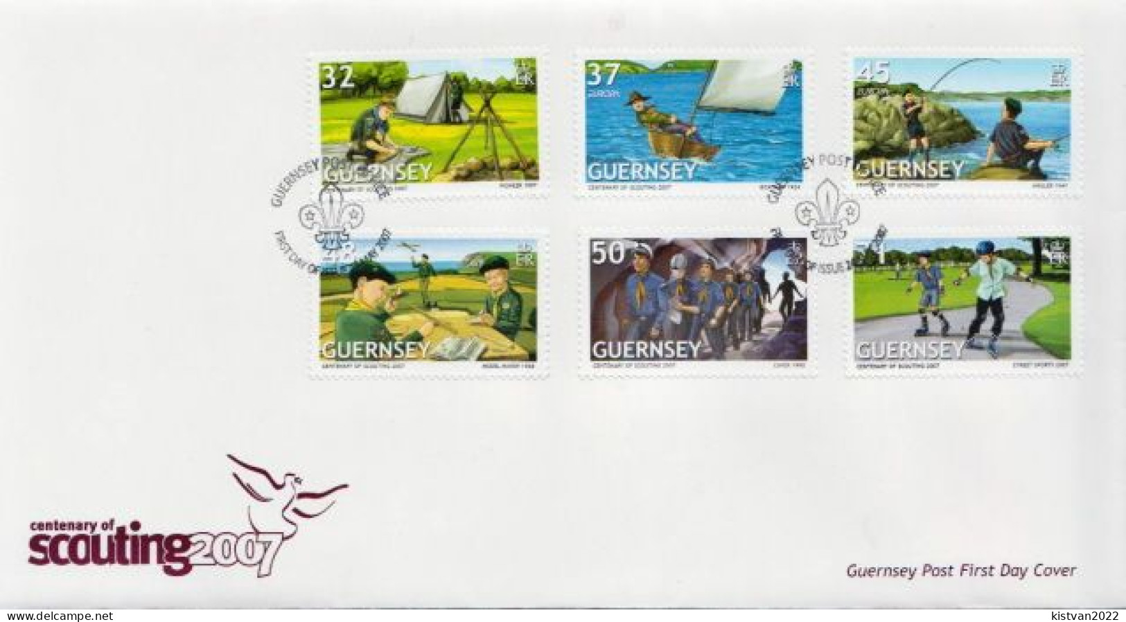 Guernsey Set On FDC - Lettres & Documents
