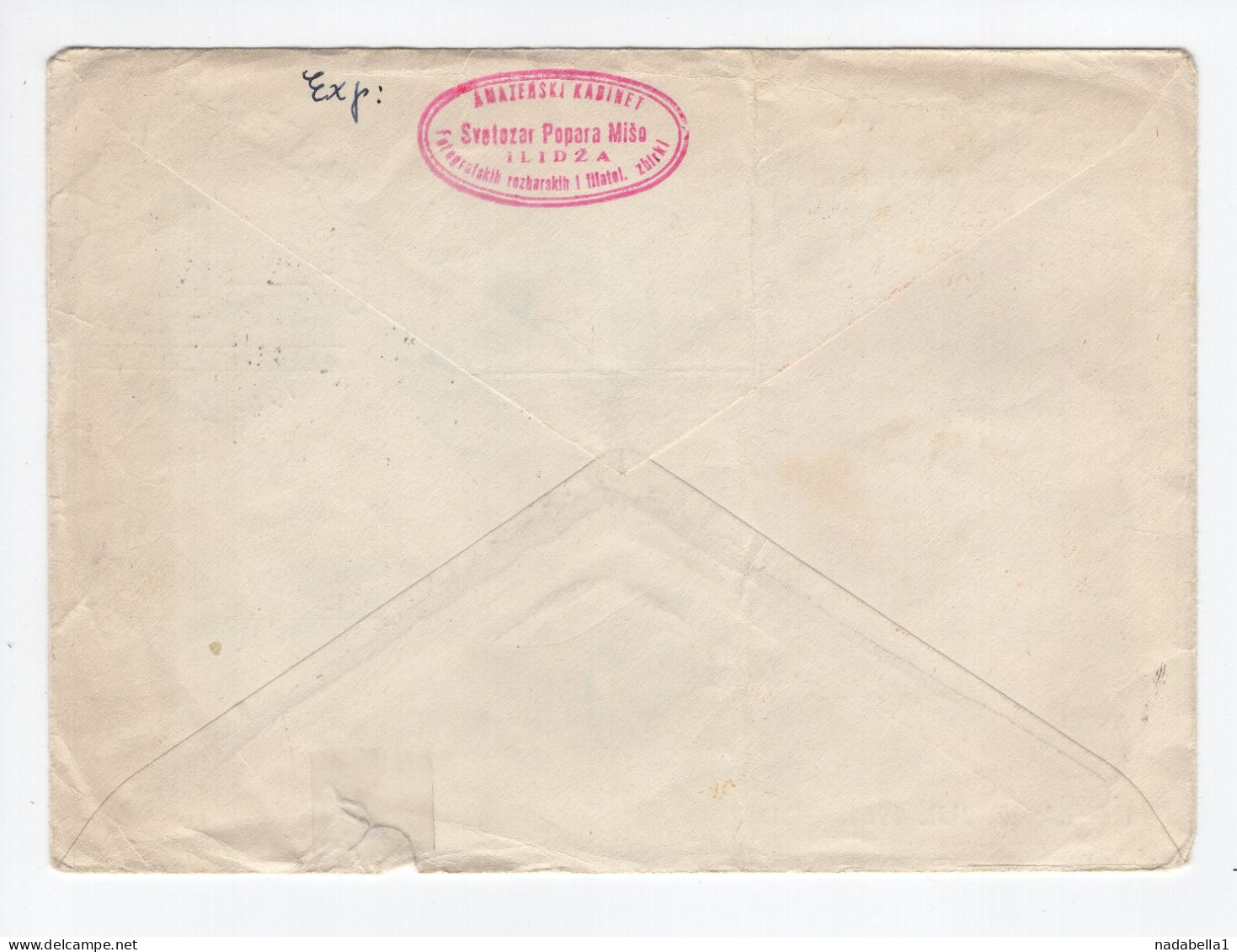 1961. YUGOSLAVIA,BOSNIA,ILIDZA,SPECIAL COVER AND CANCELLATION,MEMORIAL OF THE FALLEN WWII REVOLUTIONARY FIGHTER,USED - Brieven En Documenten