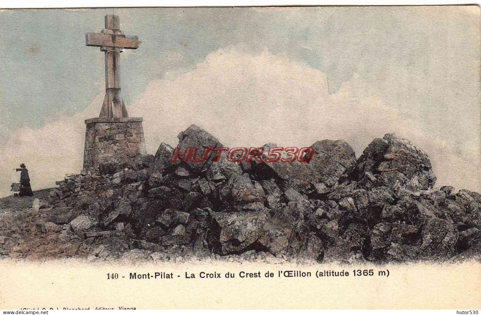 CPA MONT PILAT - LA CROIX DU CREST DE L'OEILLON - Mont Pilat