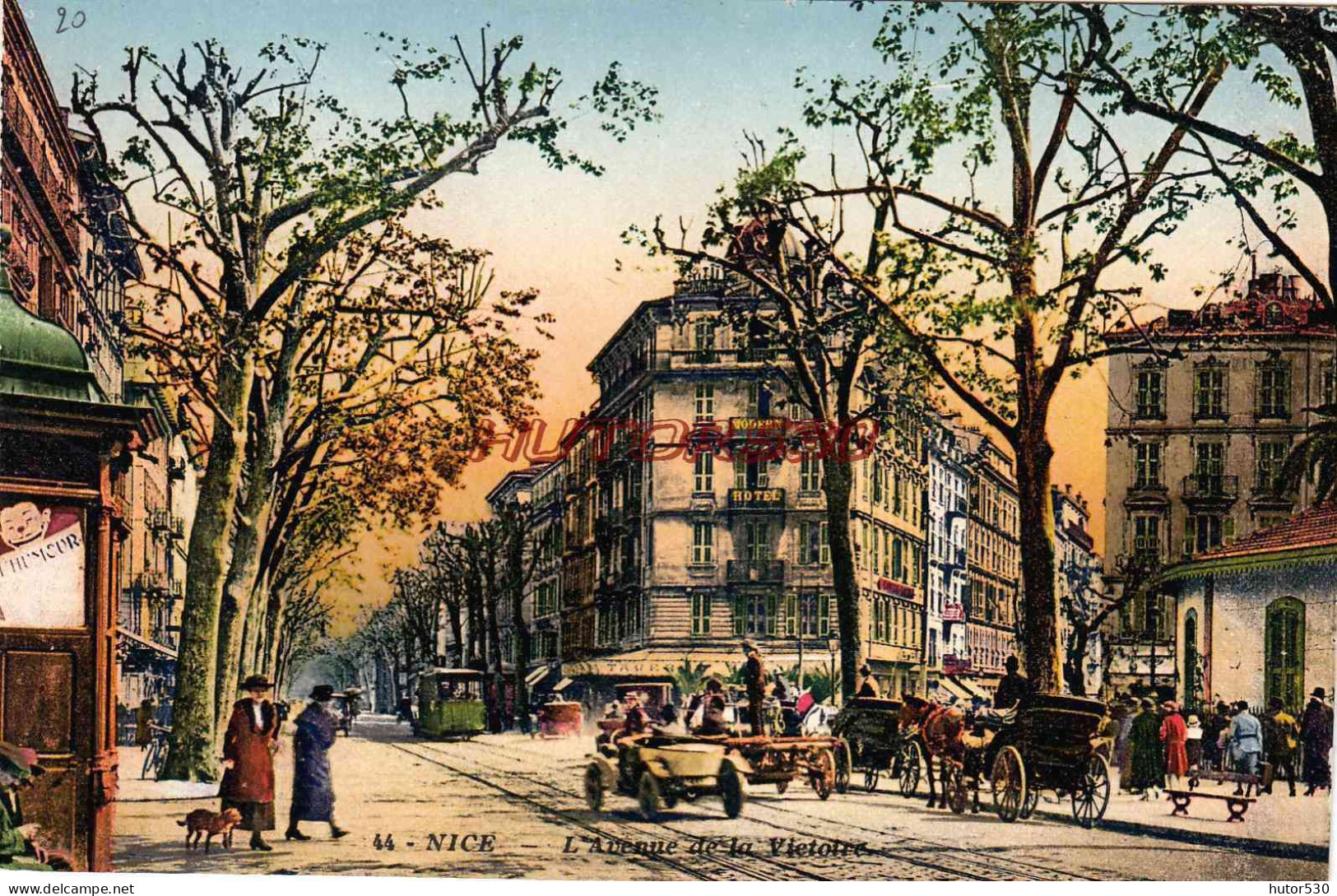 CP NICE - L'AVENUE DE LA VICTOIRE - Straßenverkehr - Auto, Bus, Tram