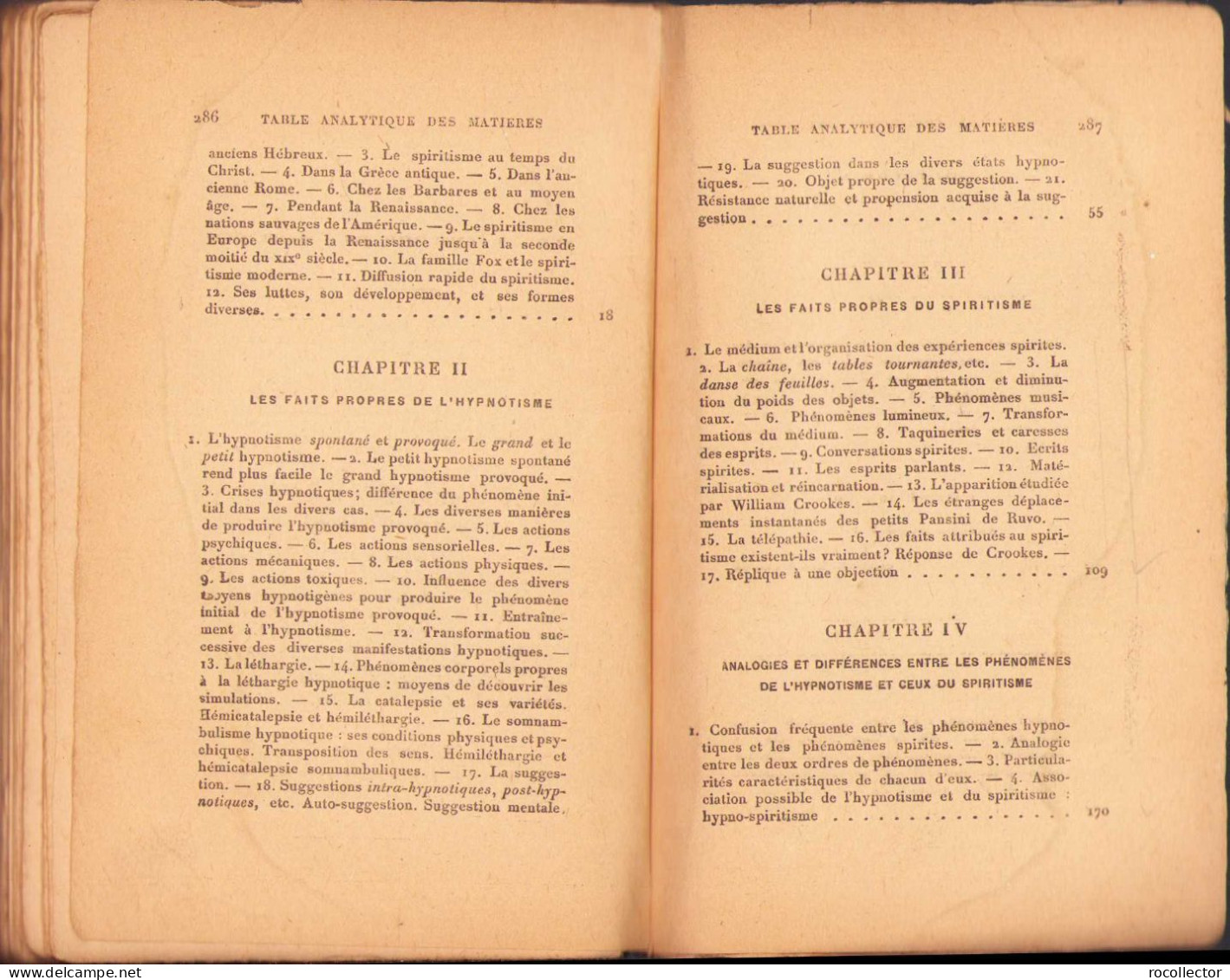 L’hypnotisme Et Le Spiritisme. Étude Médico-critique Par Dr. Joseph Lapponi, 1920, Paris 244SP - Alte Bücher