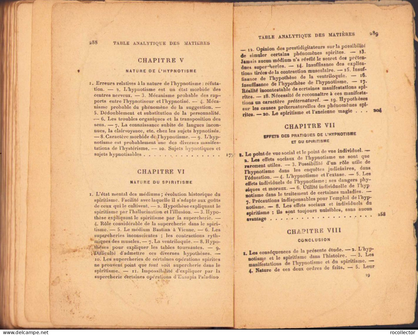 L’hypnotisme Et Le Spiritisme. Étude Médico-critique Par Dr. Joseph Lapponi, 1920, Paris 244SP - Alte Bücher