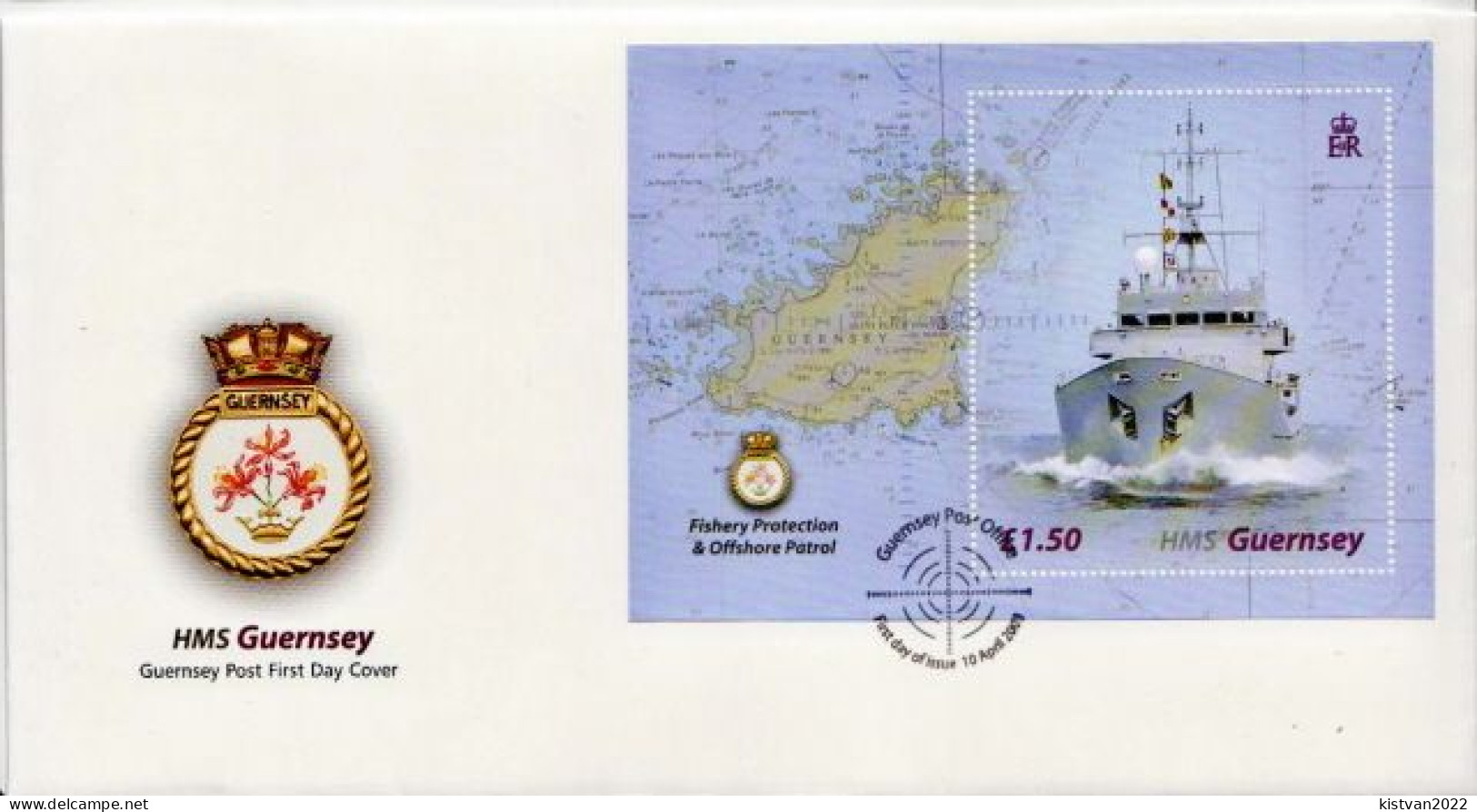 Guernsey SS On FDC - Schiffe