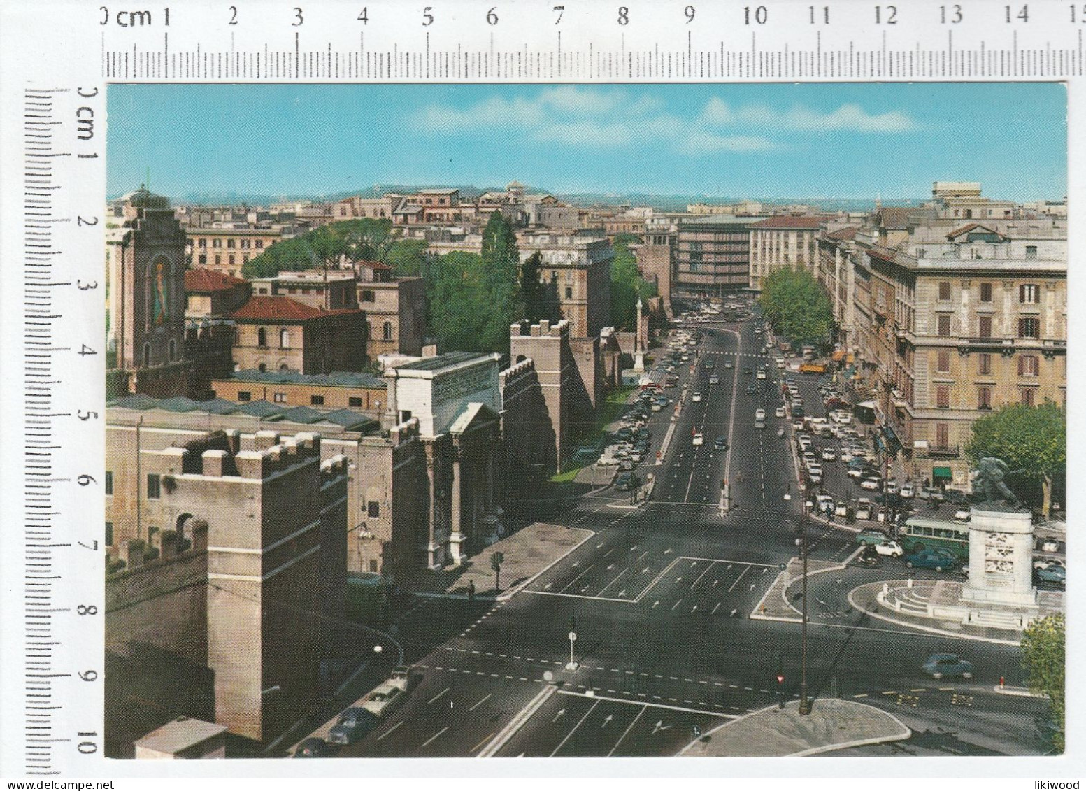 Roma, Rome - Piazza Di Porta Pia E Corso D`Italia - Pia Gate Square And Italy Street - Piazze