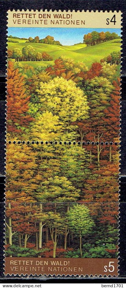 UN Wien - Mi-Nr 81/82 Zdr Ungebraucht / MNH ** (U641) - Trees