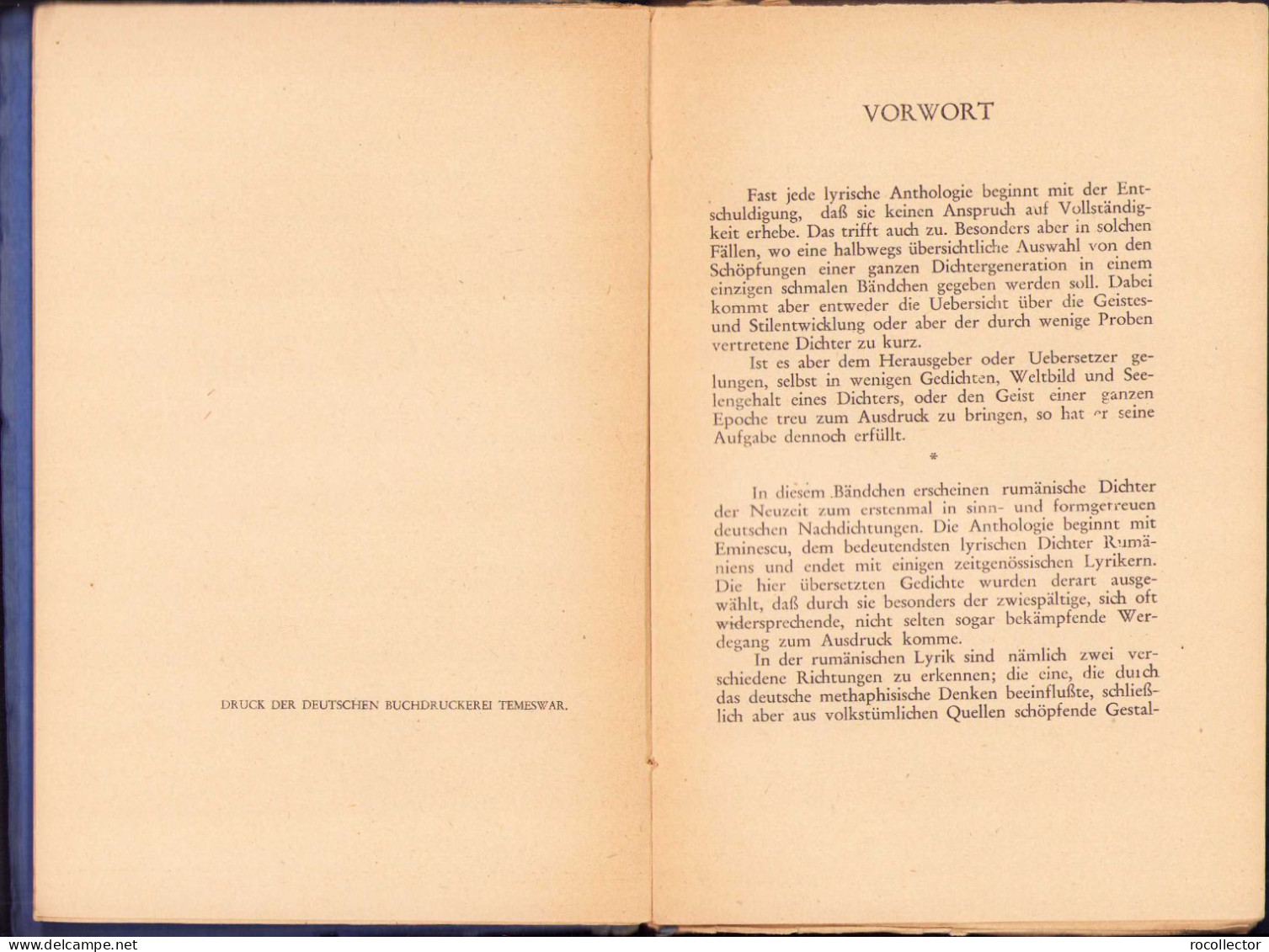 Rumänische Dichter Von Franyó Zoltán, 1932, Temesvar 225SP - Libros Antiguos Y De Colección