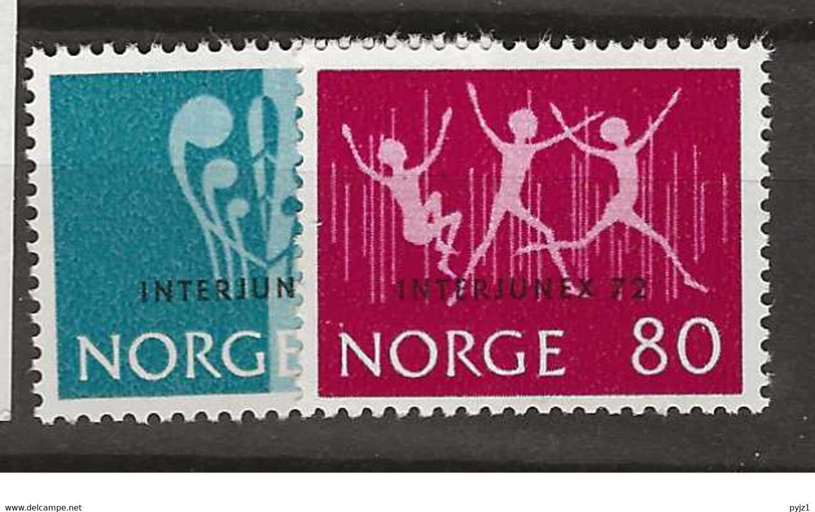 1972 MNH Norway, Mi 647-48 Postfris** - Nuevos