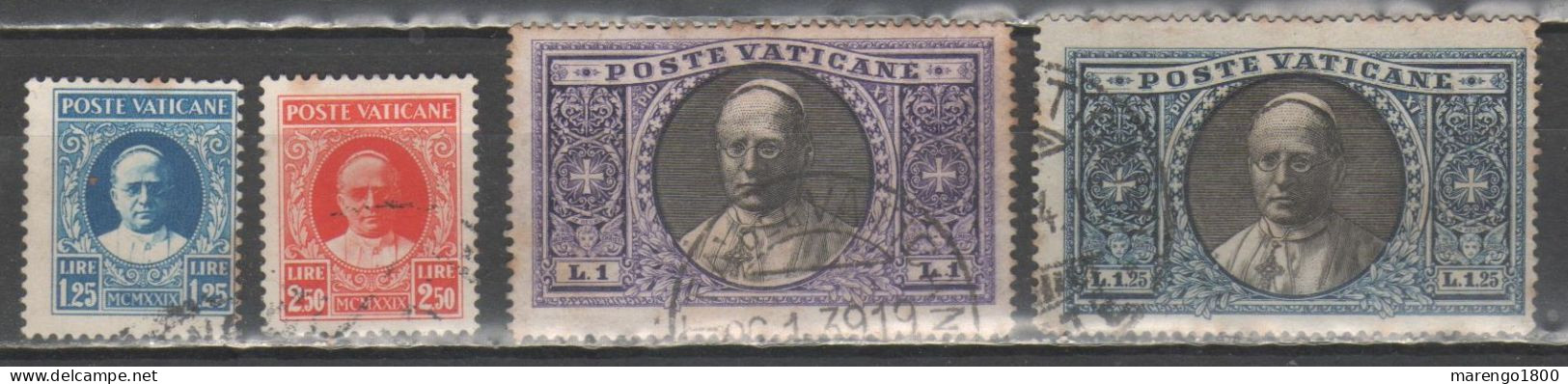 Vaticano 1929-33 - Piccolo Lotto Usati (con Ossidazioni)         (g9604) - Gebraucht