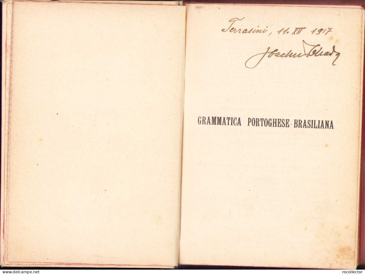 Grammatica Ed Esercizi Pratici Della Lingua Portoghese-Brasiliana, Gaetano Frisoni, 1910, Milano 219SP - Old Books