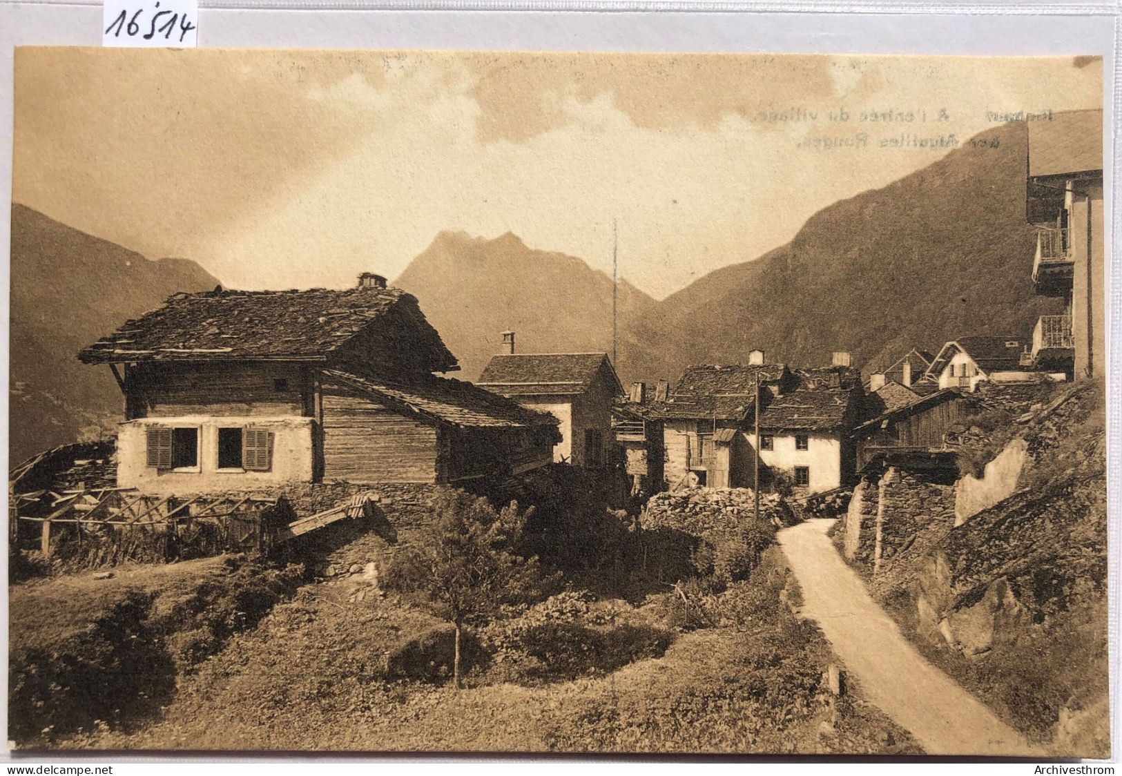 Finhaut - L'entrée Du Village Par Le Haut - Les Aiguilles Rouges (16'514) - Hérémence