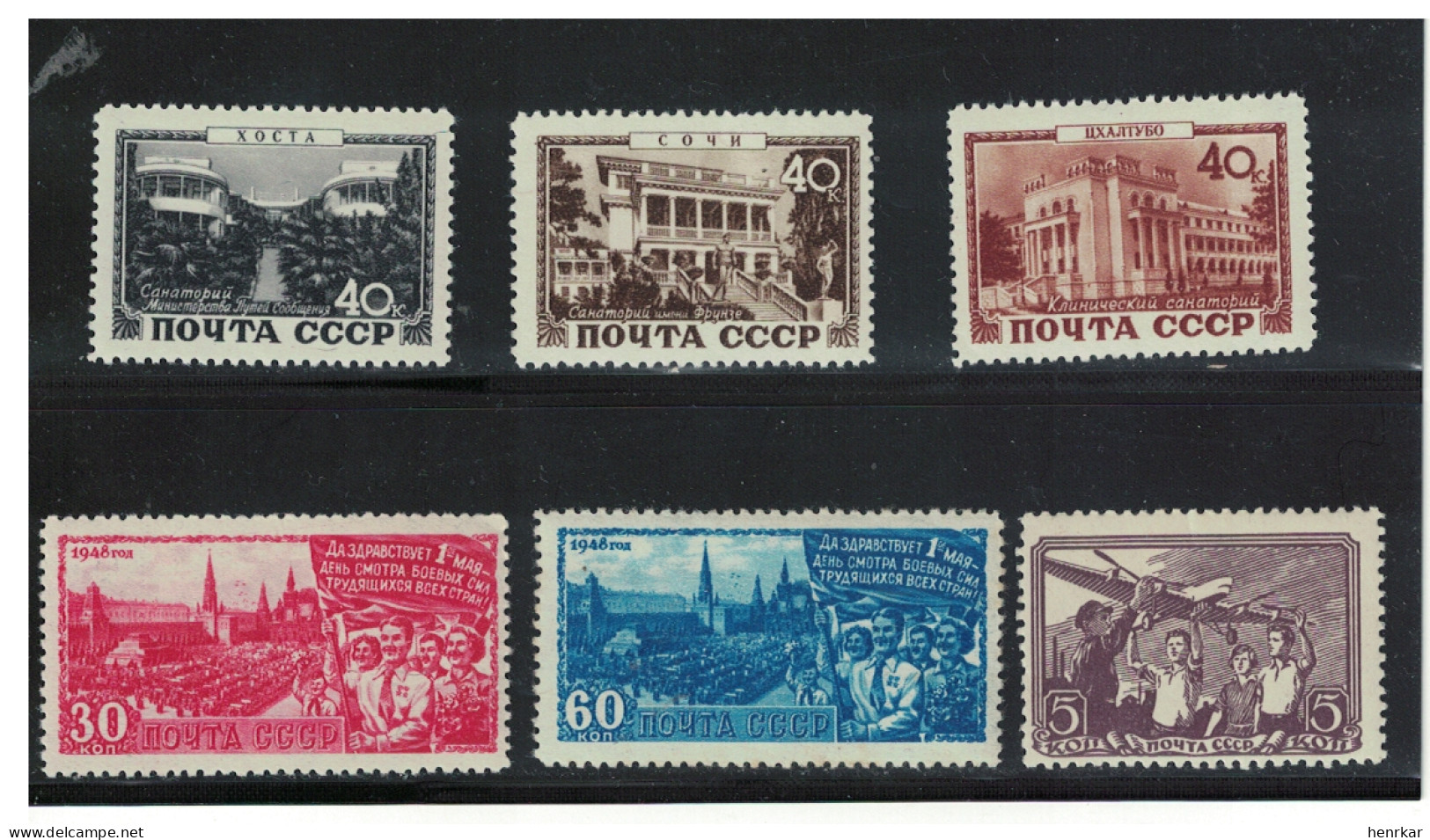 Russia 1938-1948-1949 Nice Selection Of MNH OG Stamps - Unused Stamps