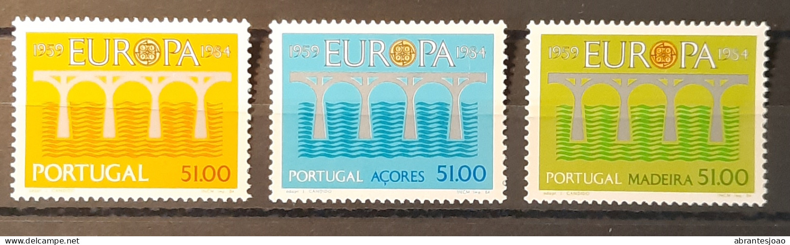 1984 - Portugal - EUROPA CEPT 25 Years - Continent + Azores + Madeira - MNH - 1+1+1 Stamps - Neufs
