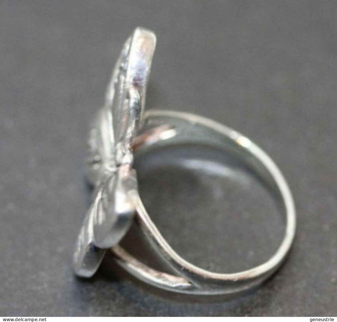 Belle Bague En Argent 925 Représentant Un Papillon - T52 - D.18.4mm - Butterfly Silver Ring - Ringe