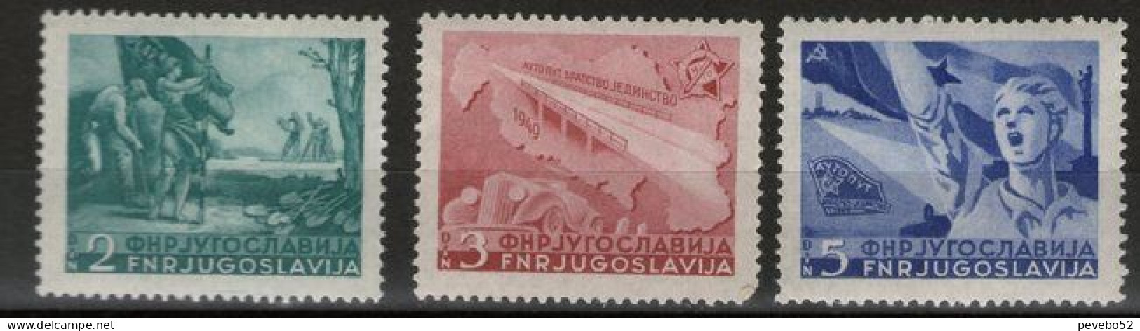 YUGOSLAVIA 1950 - Construction Of The Belgrade-Zagreb Highway MNH - Neufs