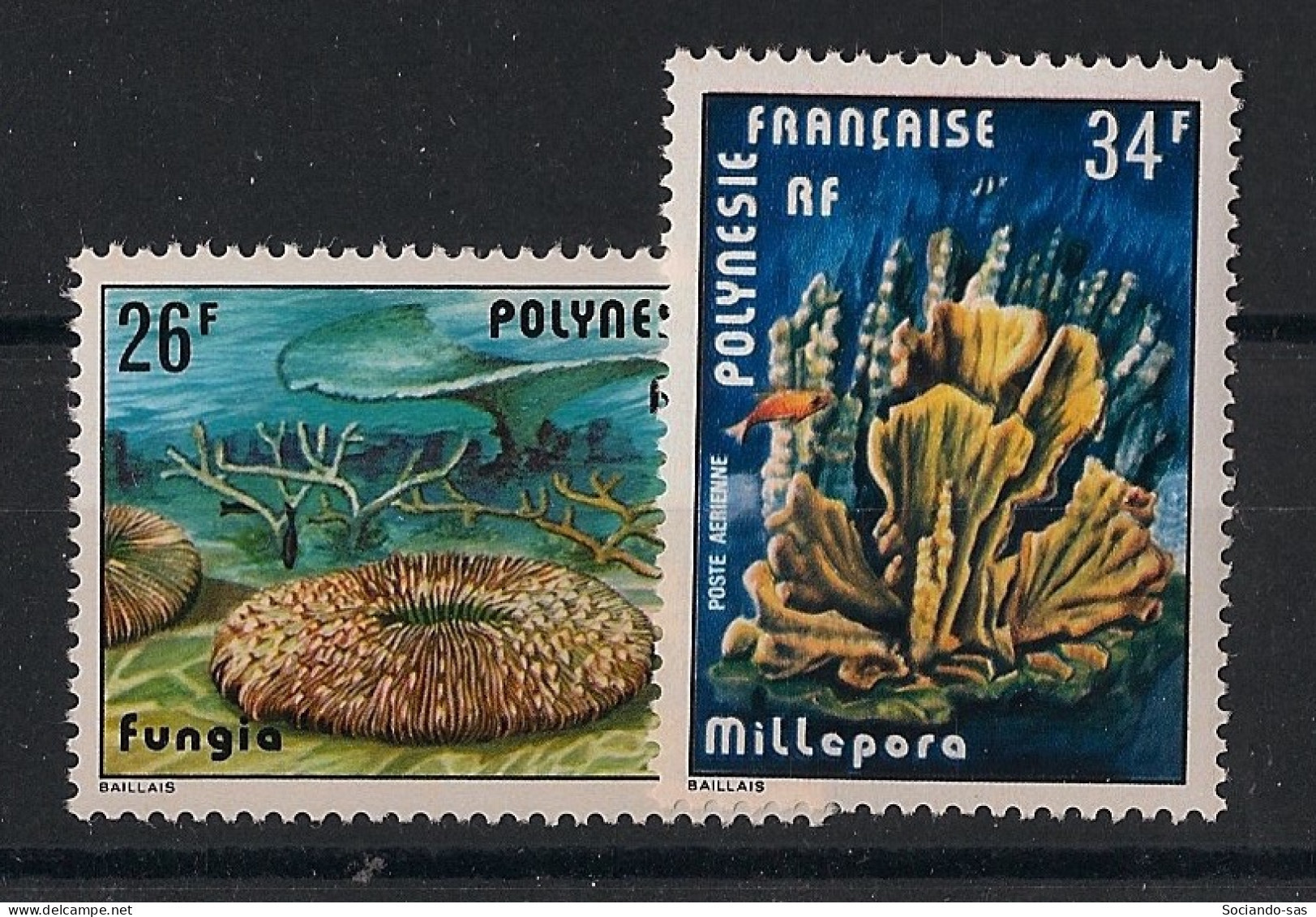 POLYNESIE - 1978 - Poste Aérienne PA N°YT. 138 à 139 - Coraux - Neuf Luxe** / MNH / Postfrisch - Unused Stamps