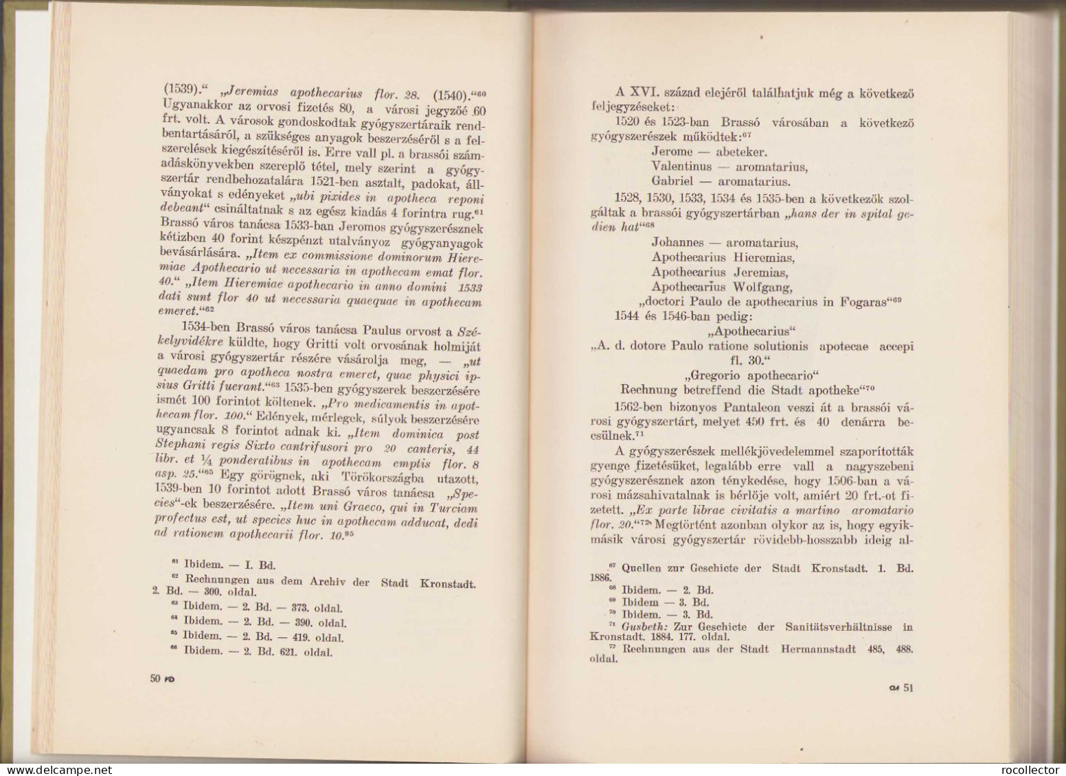 Az Erdély és Bánáti Gyógyszerészet Története Irta Orient Gyula 1928 Kolozsvar 118SP - Livres Anciens