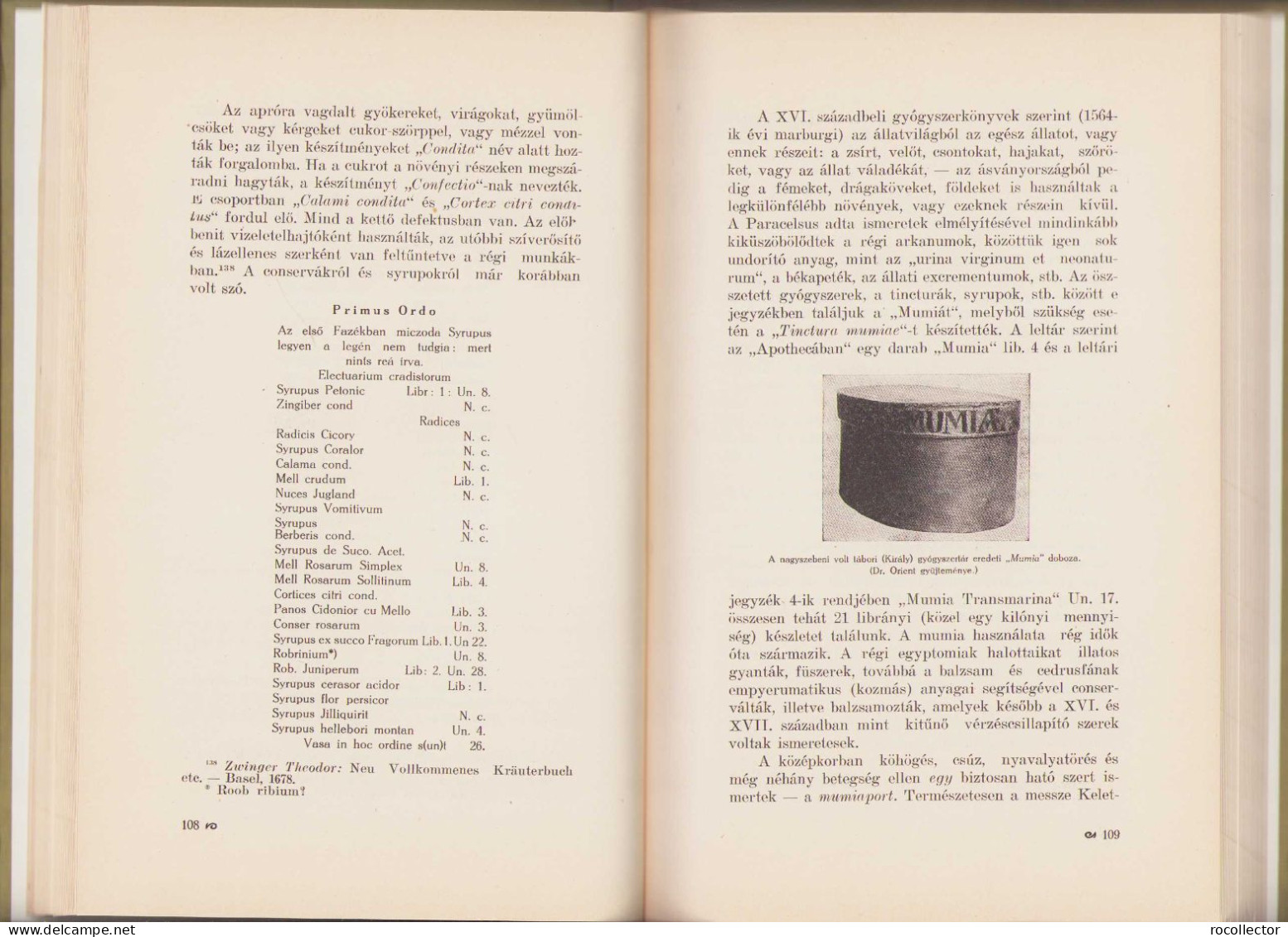 Az Erdély és Bánáti Gyógyszerészet Története Irta Orient Gyula 1928 Kolozsvar 118SP - Alte Bücher