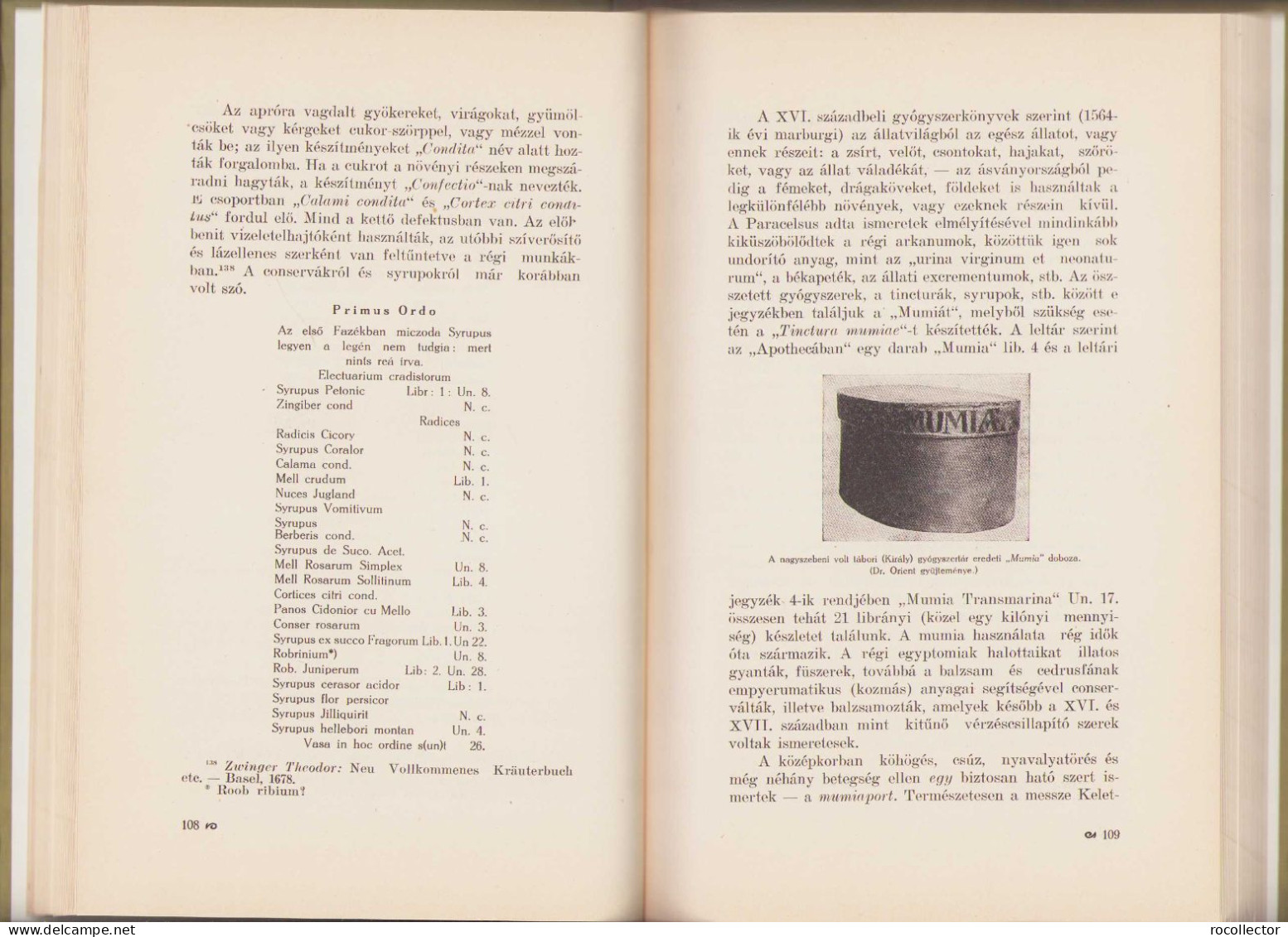 Az Erdély és Bánáti Gyógyszerészet Története Irta Orient Gyula 1928 Kolozsvar 118SP - Livres Anciens