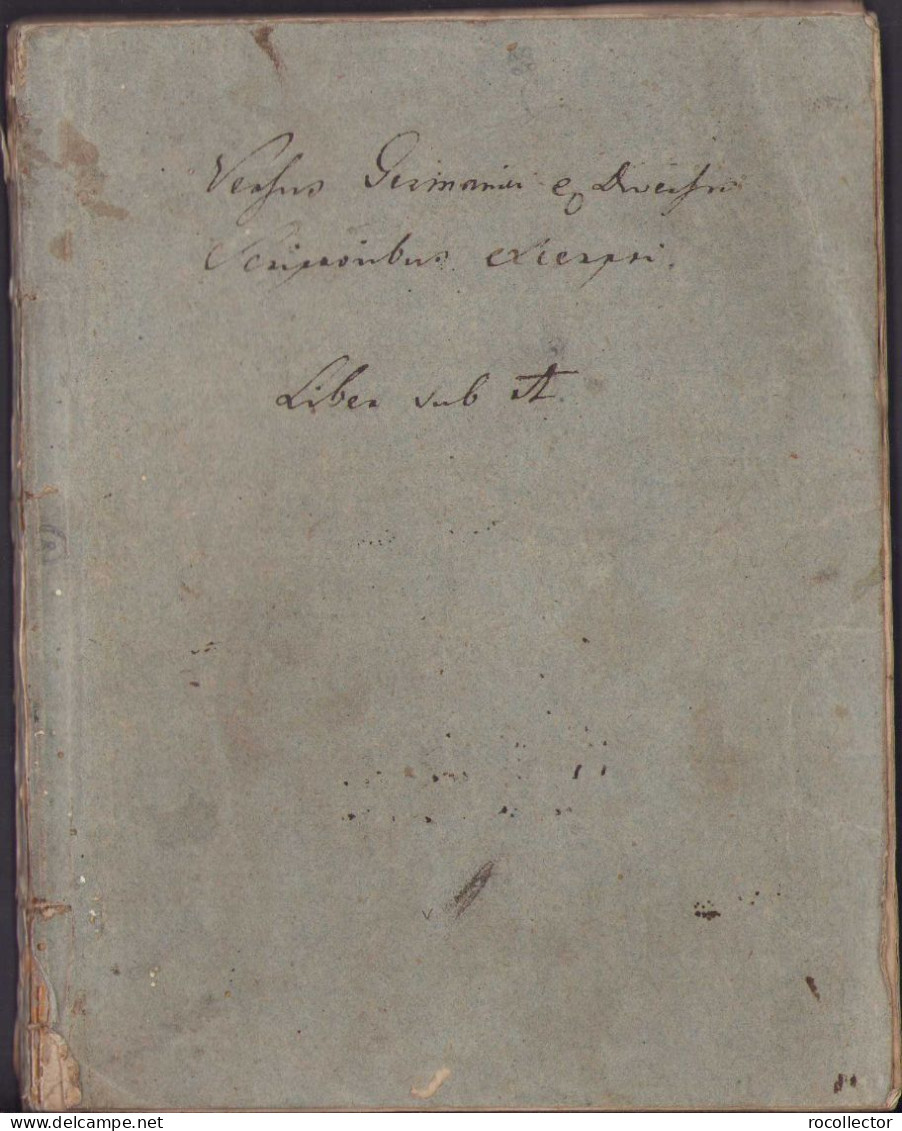 German Language Manuscript 1827 105SP - Non Classés