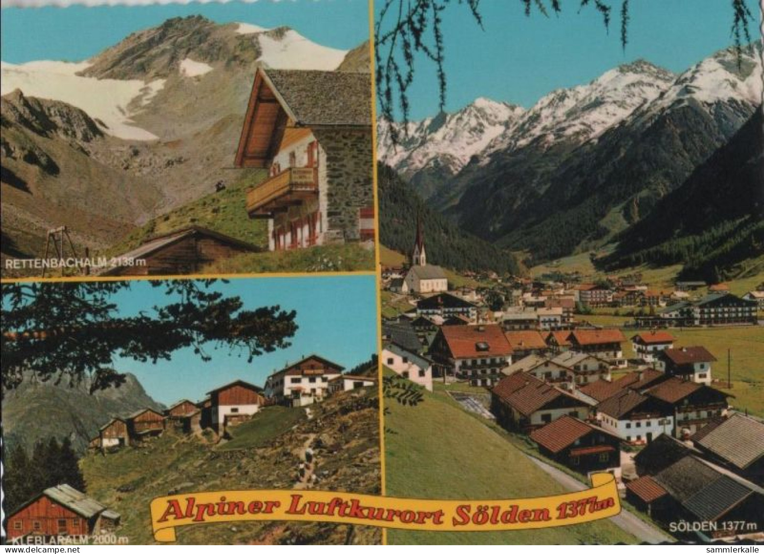 42635 - Österreich - Sölden - Mit 3 Bildern - Ca. 1975 - Sölden