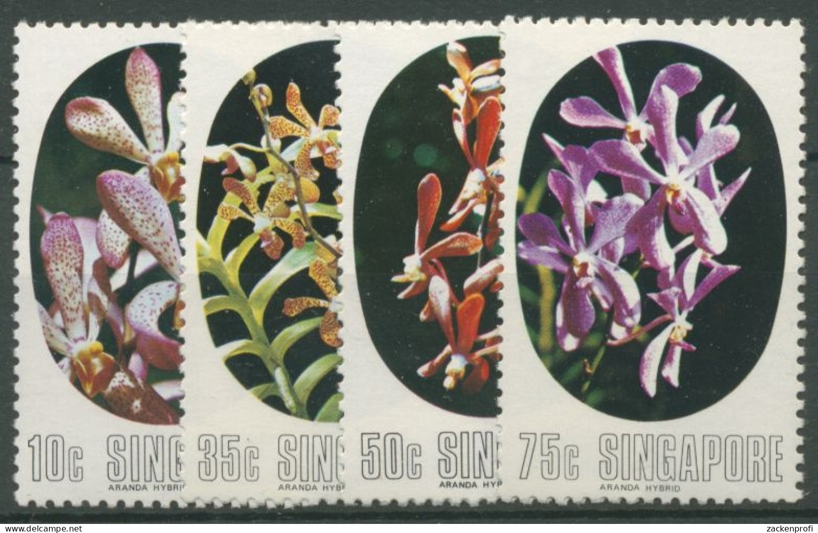 Singapur 1976 Orchideen 250/53 Postfrisch - Singapur (1959-...)