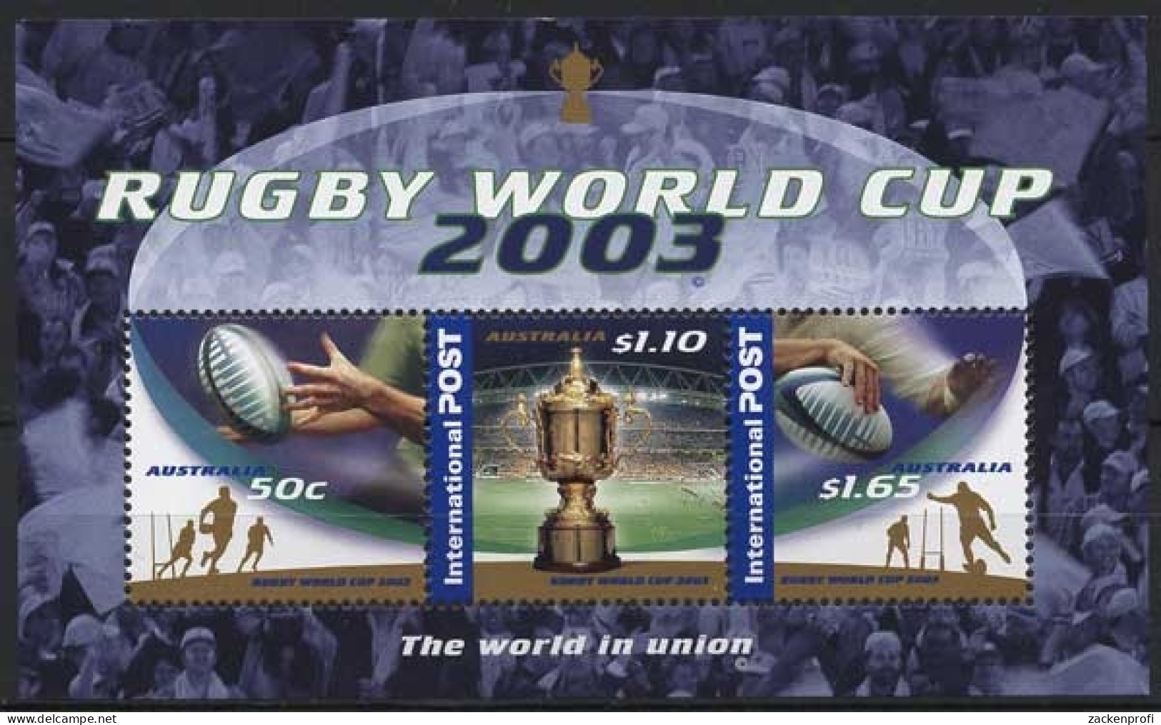 Australien 2003 Rugby-Weltmeisterschaft Block 51 Postfrisch (C24153) - Blocs - Feuillets