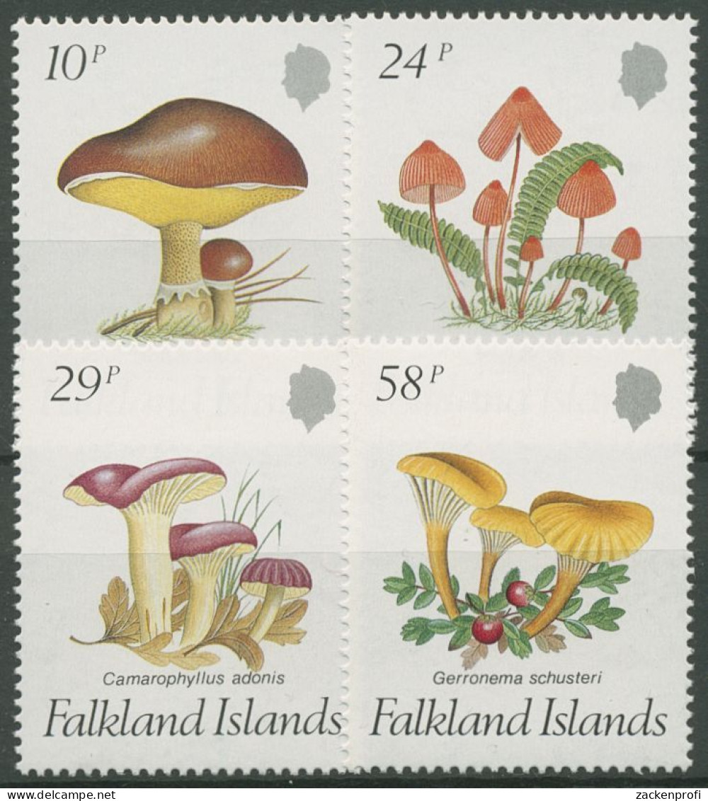 Falkland-Inseln 1987 Pilze Butterröhrling Helmling 468/71 Postfrisch - Islas Malvinas