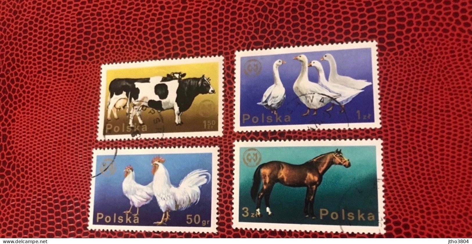 POLOGNE 1975 Lot De 4v Oblitérés Ucello Oiseau Bird Pájaro Vogel POLEN POLAND POLSKA - Farm