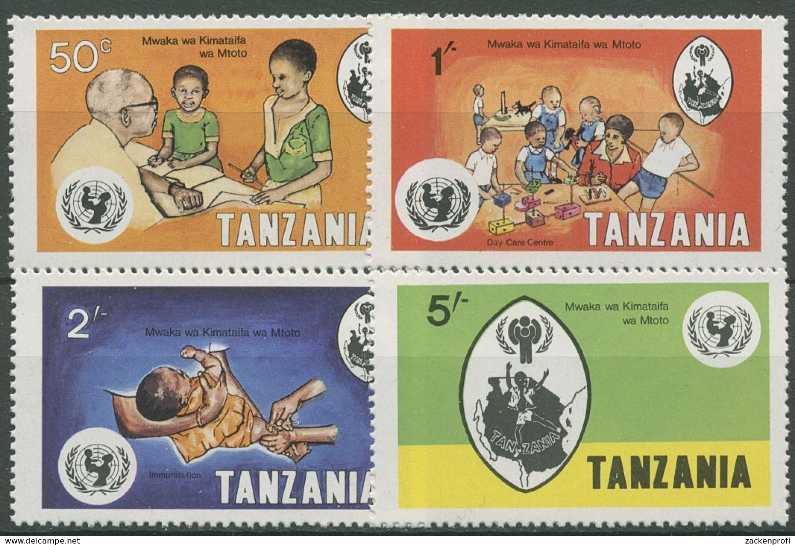 Tansania 1979 Internationales Jahr Des Kindes 123/26 Postfrisch - Tanzania (1964-...)