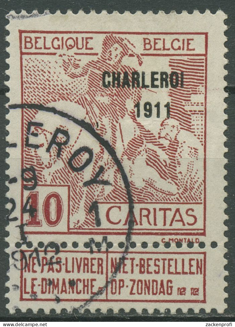 Belgien 1911 Kampf Gegen Die Tuberkulose Charleroi 84 III Gestempelt - 1910-1911 Caritas