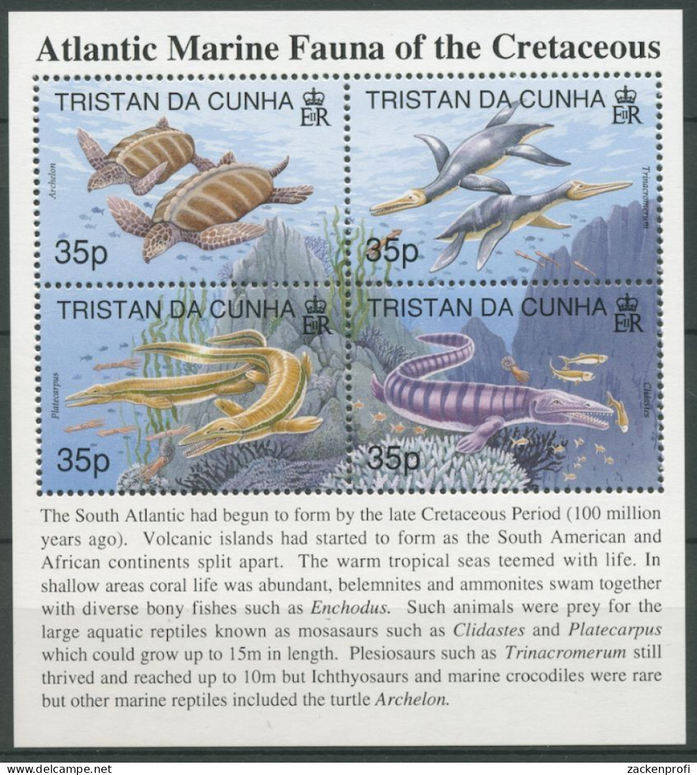 Tristan Da Cunha 1997 Prähistorische Wassertiere Block 27 Postfrisch (C23385) - Tristan Da Cunha