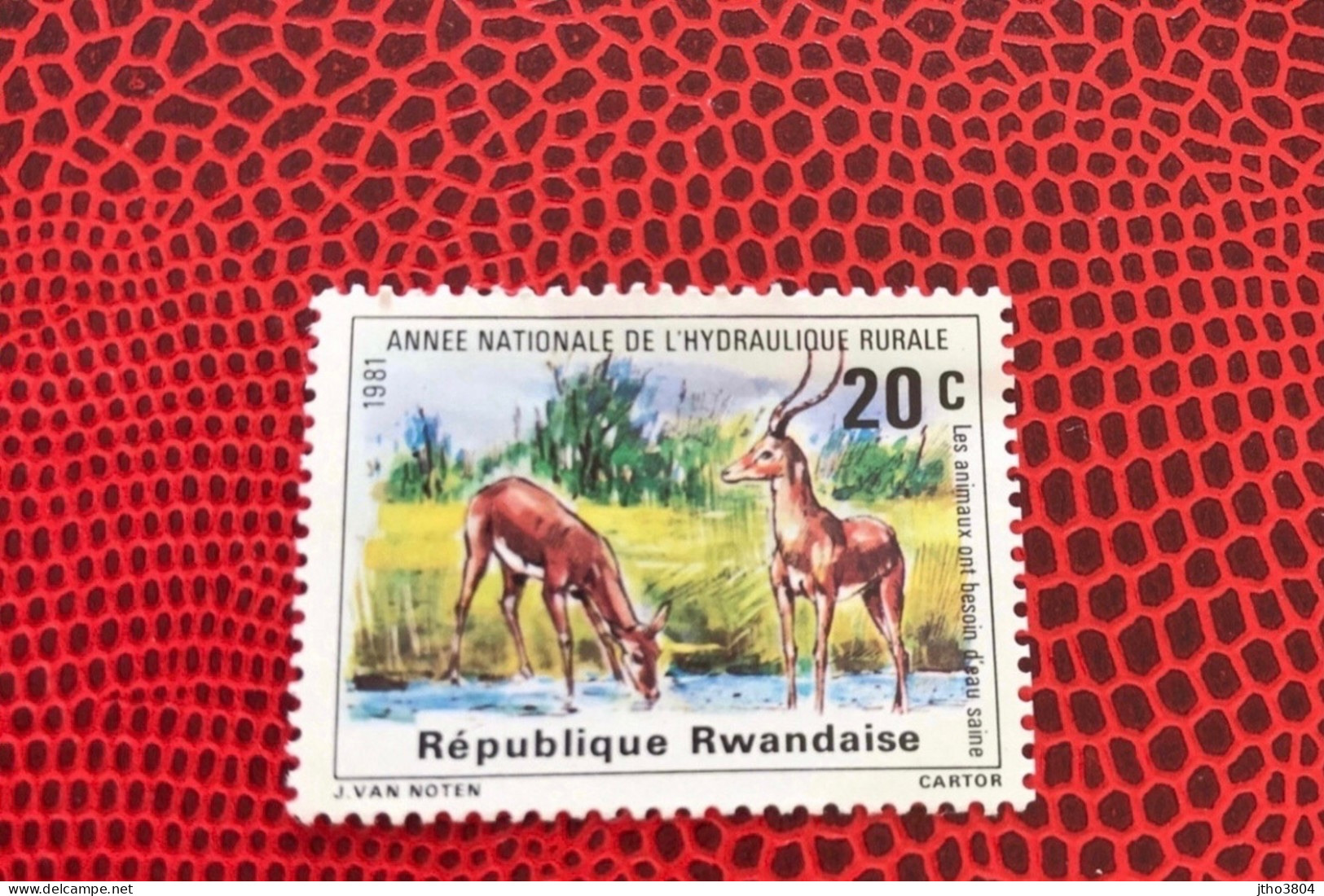 RWANDA 1981 1v Neuf MNH ** YT 1000 Serval Mamíferos Mammals Säugetiere Mammiferi Mammifère - Game